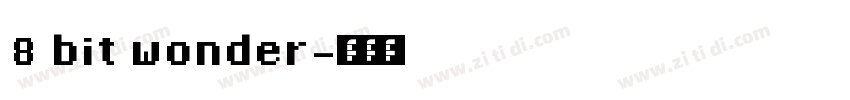 8 bit wonder字体转换